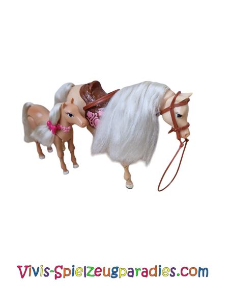 Barbie horse Twany with foal N1692